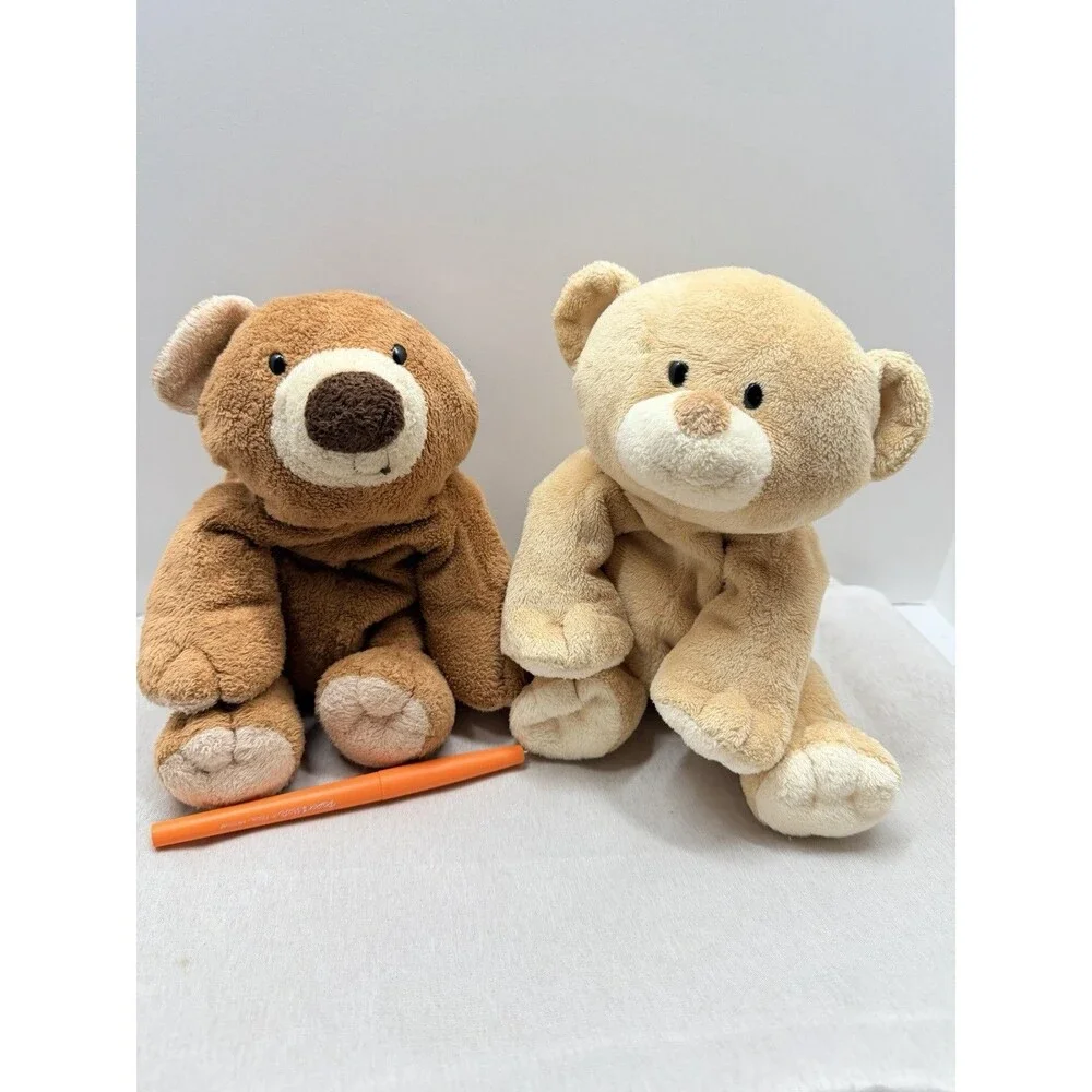 TY Pluffies Bears Slumbers & Baby Woods Plush Tylux Bean Fill Teddys *no tags*